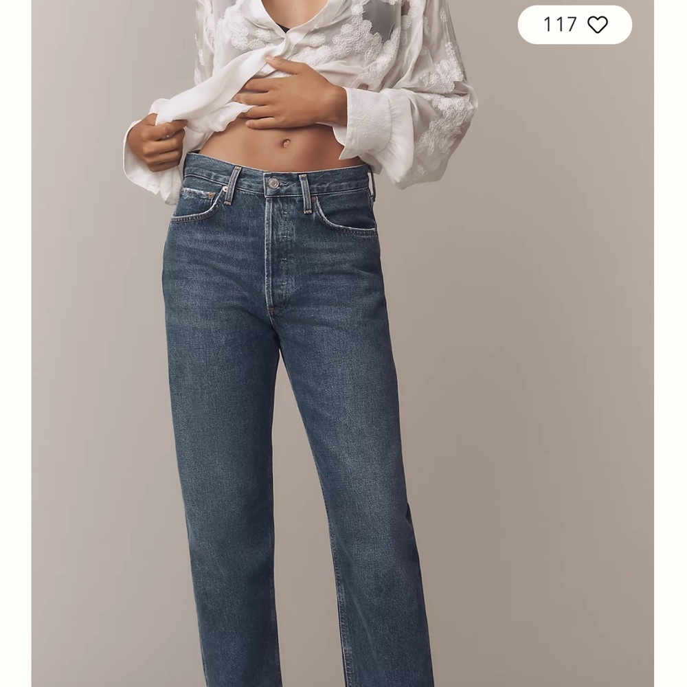 Agolde Mid-Rise 90s straight-leg Jean